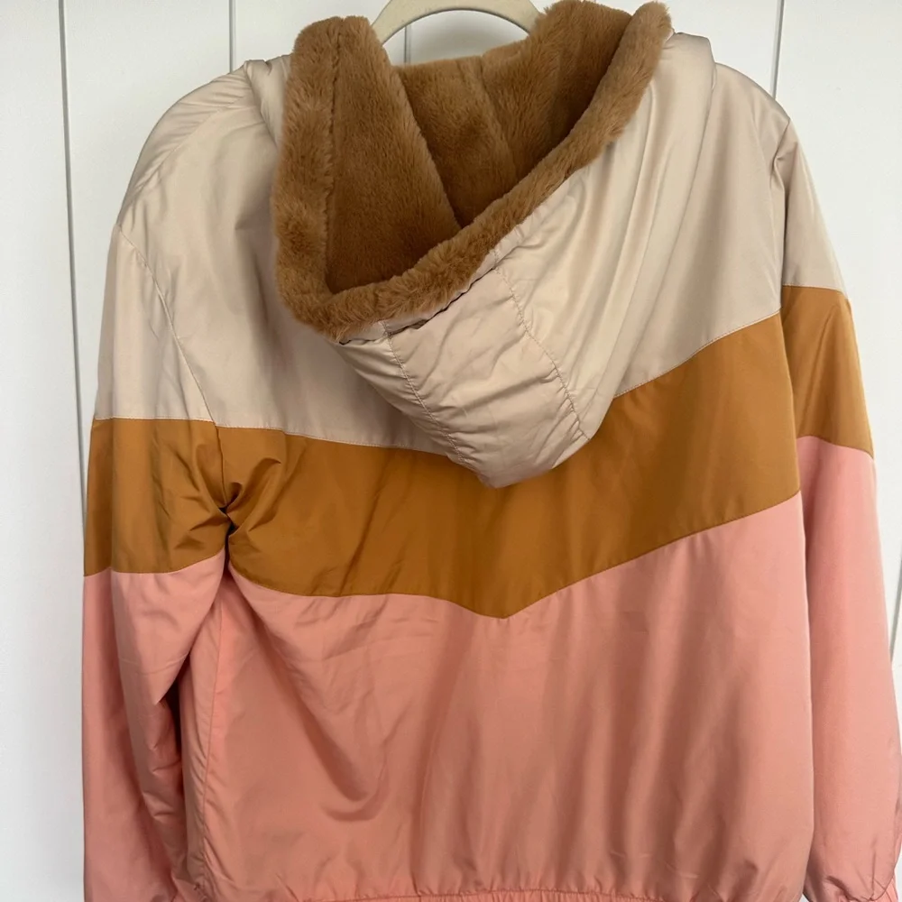 Anthropologie jacket with fur interior - Picture 3 of 3